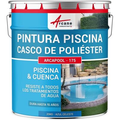 Peinture de piscine en polyuréthane bleu ciel d'Arcane Industries - Type de piscine - Publicité Peinture de piscine en polyuréthane bleu ciel d'Arcane Industries - Type de piscine - Publicité