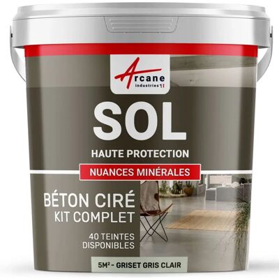 Kit microciment gris clair pour sols - Arcane Industries - Publicité Kit microciment gris clair pour sols - Arcane Industries - Publicité