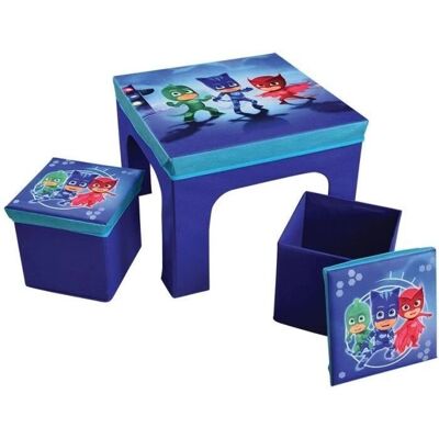 Jemini - Set Tavolo e Sedia per Bambini con Design Pyjamasques Jemini - Set Tavolo e Sedia per Bambini con Design Pyjamasques