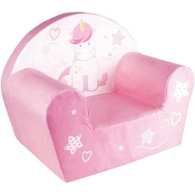 FUNHOUSE Fauteuil enfant licorne rose - Fauteuil enfant - Publicité FUNHOUSE Fauteuil enfant licorne rose - Fauteuil enfant - Publicité