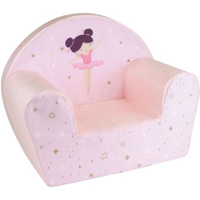 FUN HOUSE Fauteuil Enfant Danseuse Ballerine Rose - 52 x 33 x 42 cm - Origine France Garantie - Publicité FUN HOUSE Fauteuil Enfant Danseuse Ballerine Rose - 52 x 33 x 42 cm - Origine France Garantie - Publicité
