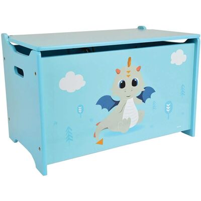 FUN HOUSE LEON IL DRAGO Scatola Portagiochi in Legno - Conservazione Giocattoli - 40x58x36cm FUN HOUSE LEON IL DRAGO Scatola Portagiochi in Legno - Conservazione Giocattoli - 40x58x36cm
