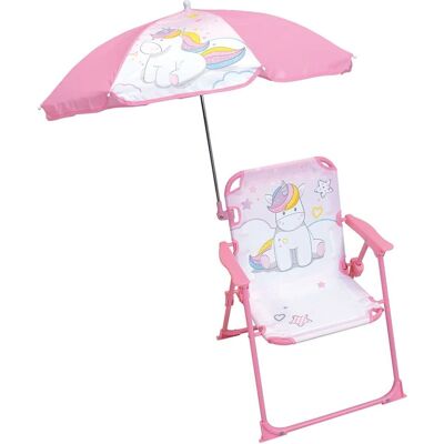 FUN HOUSE Einhorn Campingstuhl mit Sonnenschirm - Kinderstuhl FUN HOUSE Einhorn Campingstuhl mit Sonnenschirm - Kinderstuhl