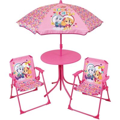 Set di Mobili da Giardino Pat'patrouille - Tavolo, Sedie e Ombrellone Set di Mobili da Giardino Pat'patrouille - Tavolo, Sedie e Ombrellone
