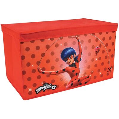 FUNHOUSE Miraculous Aufbewahrungsbox - Rot - 55,5cm x 34,5cm x 34cm FUNHOUSE Miraculous Aufbewahrungsbox - Rot - 55,5cm x 34,5cm x 34cm
