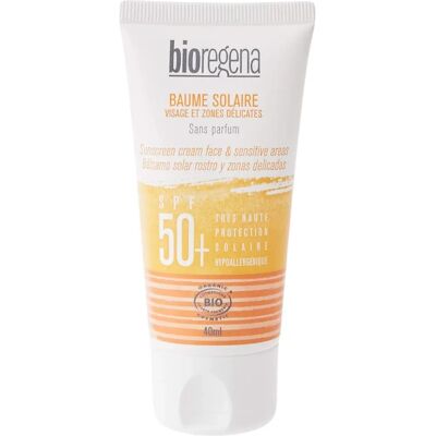 Bioregena SPF 50+ Crème Solaire Minérale pour Peau Sensible Bioregena SPF 50+ Crème Solaire Minérale pour Peau Sensible