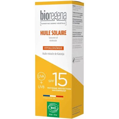 Bioregena Organic SPF15 Sunscreen Oil 90ml - Face & Body Bioregena Organic SPF15 Sunscreen Oil 90ml - Face & Body