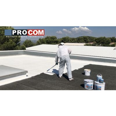 PROCOM 2,5 litres Peinture Étanchéité Toit Gris Ardoise - Protection - Publicité PROCOM 2,5 litres Peinture Étanchéité Toit Gris Ardoise - Protection - Publicité