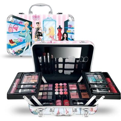 GLOSS Étui de maquillage XXXL - Design girly fashion - 64 pièces - Publicité GLOSS Étui de maquillage XXXL - Design girly fashion - 64 pièces - Publicité