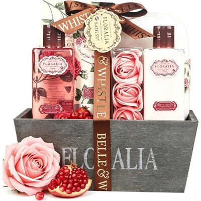 GLOSS - Floralia - Rose - Bois - Corbeille de bain - Publicité GLOSS - Floralia - Rose - Bois - Corbeille de bain - Publicité