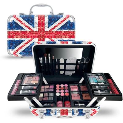 Trousse de Maquillage GLOSS London Diamonds - Rouge, Ombres, Vernis - Publicité Trousse de Maquillage GLOSS London Diamonds - Rouge, Ombres, Vernis - Publicité
