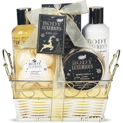 GLOSS Corbeille de Bain Métallique - Body Luxurious Gold - Publicité GLOSS Corbeille de Bain Métallique - Body Luxurious Gold - Publicité