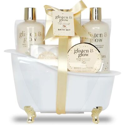 GLOSS Coffret de bain vanille-limette - Bulle, gel, lotion - Publicité GLOSS Coffret de bain vanille-limette - Bulle, gel, lotion - Publicité