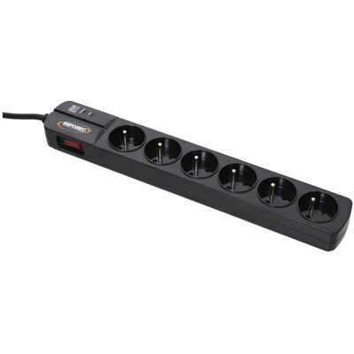 Infosec S6 Black Line II Multiprise Parafoudre - Surge Protector Infosec S6 Black Line II Multiprise Parafoudre - Surge Protector