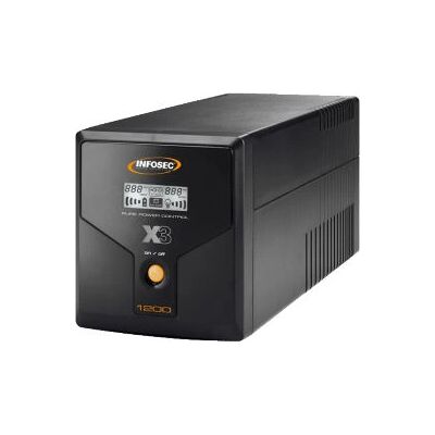Infosec X3 EX LCD USB 1200 UPS - Interactif en ligne 1.2 kVA - Publicité Infosec X3 EX LCD USB 1200 UPS - Interactif en ligne 1.2 kVA - Publicité