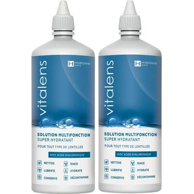 VITALENS Solution Multifonction Lentilles 2x50ml - Solution pour lentilles - Publicité VITALENS Solution Multifonction Lentilles 2x50ml - Solution pour lentilles - Publicité