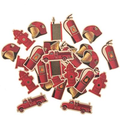 JADEO Firefighter Confetti - 100 pcs, Red & Gold, 2-4.5cm JADEO Firefighter Confetti - 100 pcs, Red & Gold, 2-4.5cm