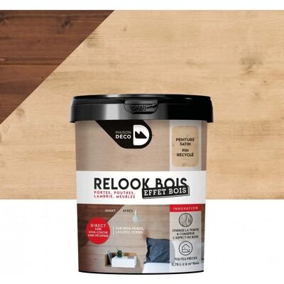 Teinture bois Maison Deco pour poutres et panneaux - Finition satinée - Publicité Teinture bois Maison Deco pour poutres et panneaux - Finition satinée - Publicité
