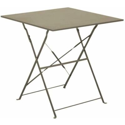 Table de jardin pliante PROLOISIRS Cuba - Mastic - 70x70 cm - Publicité Table de jardin pliante PROLOISIRS Cuba - Mastic - 70x70 cm - Publicité