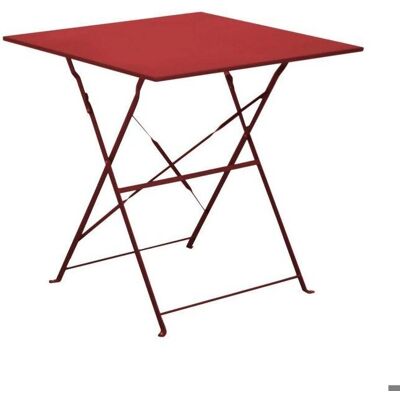 Table de jardin pliante Cuba - Rouge - 70x70cm - Extérieur & Intérieur - Publicité Table de jardin pliante Cuba - Rouge - 70x70cm - Extérieur & Intérieur - Publicité