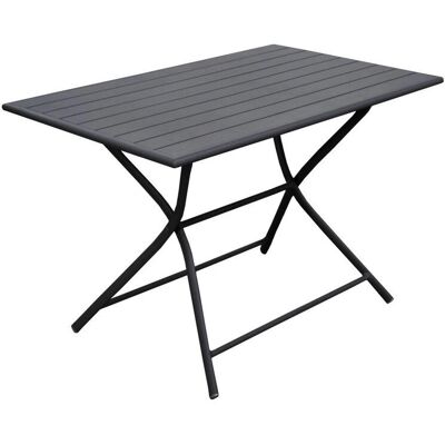 Proloisirs Globe Graphite Aluminium table de jardin 4p - Publicité Proloisirs Globe Graphite Aluminium table de jardin 4p - Publicité