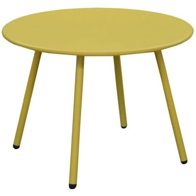 PERAGASHOP Table de jardin Rio Jaune Moutarde Ø50CM - Publicité PERAGASHOP Table de jardin Rio Jaune Moutarde Ø50CM - Publicité