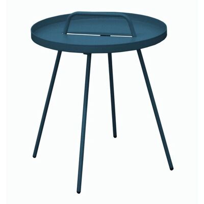 Table basse en acier bleu Alizé - Mobilier d'extérieur - Publicité Table basse en acier bleu Alizé - Mobilier d'extérieur - Publicité
