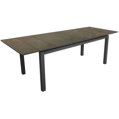 Table de Jardin Proloisirs - Tahaa Extensible Aluminium HPL - 90x180/240 cm - Graphite - Publicité Table de Jardin Proloisirs - Tahaa Extensible Aluminium HPL - 90x180/240 cm - Graphite - Publicité
