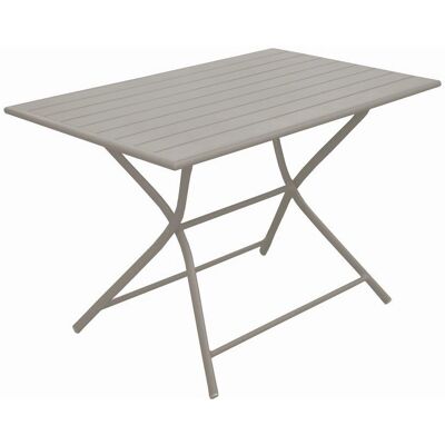 Proloisirs Table de Jardin en Aluminium 110x70cm Pliable Crème - Table de Jardin - Publicité Proloisirs Table de Jardin en Aluminium 110x70cm Pliable Crème - Table de Jardin - Publicité