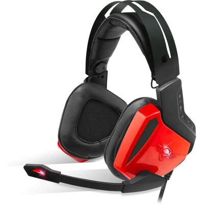 Fones de ouvido para jogos Spirit of Gamer XPERT-H100 - Surround 7.1, Vermelho e Preto Fones de ouvido para jogos Spirit of Gamer XPERT-H100 - Surround 7.1, Vermelho e Preto