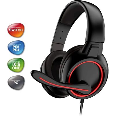 Casque Spirit Of Gamer GTA 210 - Rouge - pour PS4/PS5/Xbox Series X/Switch - Publicité Casque Spirit Of Gamer GTA 210 - Rouge - pour PS4/PS5/Xbox Series X/Switch - Publicité