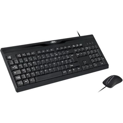 Pack clavier et souris Advance - Filaire - AZERTY - Noir Pack clavier et souris Advance - Filaire - AZERTY - Noir