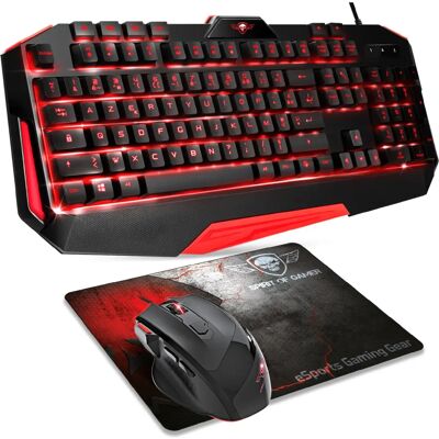 Kit Gaming Spirit of Gamer Pro MK3 Tastiera e Mouse Kit Gaming Spirit of Gamer Pro MK3 Tastiera e Mouse