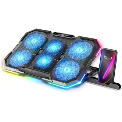 Base de refrigeração para laptop Spirit of Gamer SOG-VE700RGB - Preto Base de refrigeração para laptop Spirit of Gamer SOG-VE700RGB - Preto