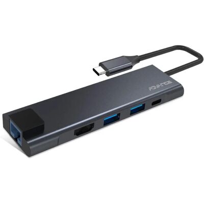 Advance USB-C Hub 5-in-1 - HDMI, Ethernet, USB 3.0, Kompakt Advance USB-C Hub 5-in-1 - HDMI, Ethernet, USB 3.0, Kompakt