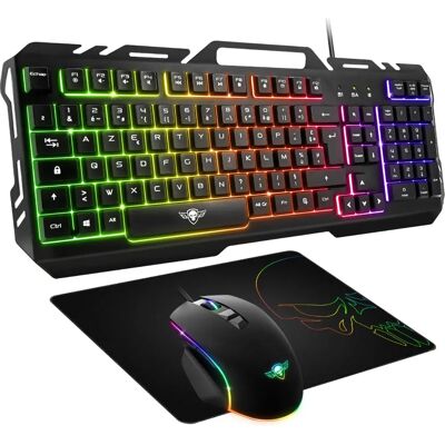Spirit Of Gamer PRO MK5 RGB Gaming Tastatur & Maus Pack - Schwarz Spirit Of Gamer PRO MK5 RGB Gaming Tastatur & Maus Pack - Schwarz