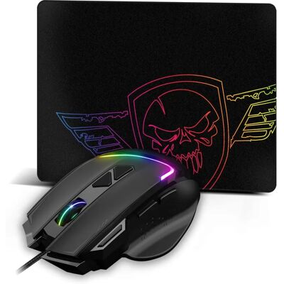 Spirit Of Gamer PRO M3 RGB Gaming Egér - Fekete Spirit Of Gamer PRO M3 RGB Gaming Egér - Fekete
