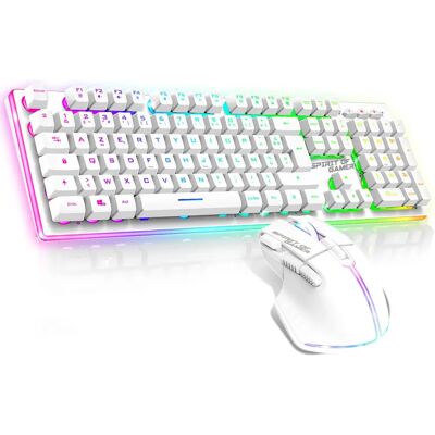 Pack clavier et souris sans fil blanc ULTIMATE 600 - Spirit Of Gamer - Publicité Pack clavier et souris sans fil blanc ULTIMATE 600 - Spirit Of Gamer - Publicité