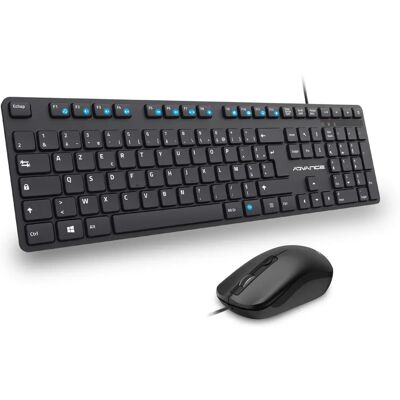 Pack clavier et souris filaire Workmate Plus - Advance Clavier Gaming - Publicité Pack clavier et souris filaire Workmate Plus - Advance Clavier Gaming - Publicité