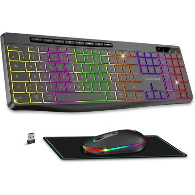 Advance R TYPE Combo - Ensemble clavier et souris sans fil RGB pour Windows et Mac - Publicité Advance R TYPE Combo - Ensemble clavier et souris sans fil RGB pour Windows et Mac - Publicité