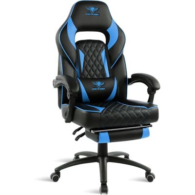 Chaise gaming Spirit of Gamer Mustang - Design ergonomique, Accoudoirs fixes - Publicité Chaise gaming Spirit of Gamer Mustang - Design ergonomique, Accoudoirs fixes - Publicité