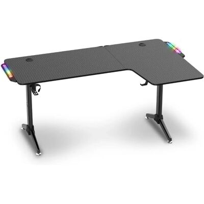 Scrivania gaming RGB Spirit of Gamer Headquarter 600 - Nero Scrivania gaming RGB Spirit of Gamer Headquarter 600 - Nero