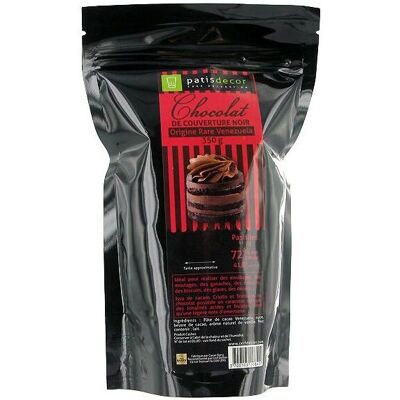 Patisdécor Modèle 605 Chocolat Noir Vénézuélien en Pistoles - Chocolat - Publicité Patisdécor Modèle 605 Chocolat Noir Vénézuélien en Pistoles - Chocolat - Publicité