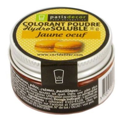 Patisdécor P1101 - 8 g poudre - jaune - colorant alimentaire - Publicité Patisdécor P1101 - 8 g poudre - jaune - colorant alimentaire - Publicité