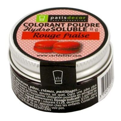 Patisdécor - P1105 - Rouge fraise - 8 g - Food coloring - Publicité Patisdécor - P1105 - Rouge fraise - 8 g - Food coloring - Publicité