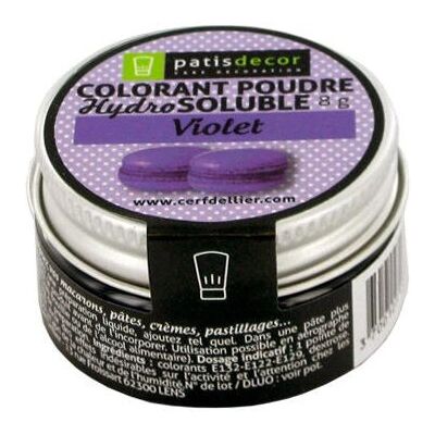 Patisdécor - P1109 - Violet - 8 g - Colorant alimentaire - Publicité Patisdécor - P1109 - Violet - 8 g - Colorant alimentaire - Publicité
