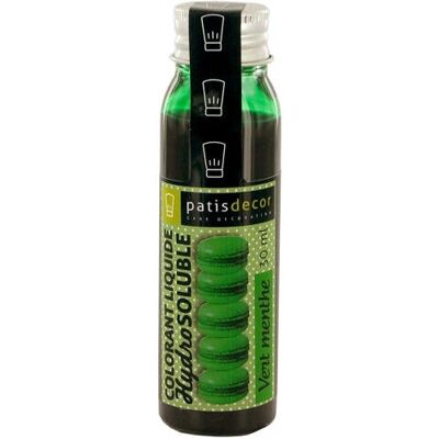 Patisdécor - P1164 - Mint - 30 ml - colorant alimentaire - Publicité Patisdécor - P1164 - Mint - 30 ml - colorant alimentaire - Publicité