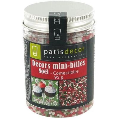 PATISDECOR - Noël Mini Beads - Multicolore - décoration comestible - Publicité PATISDECOR - Noël Mini Beads - Multicolore - décoration comestible - Publicité