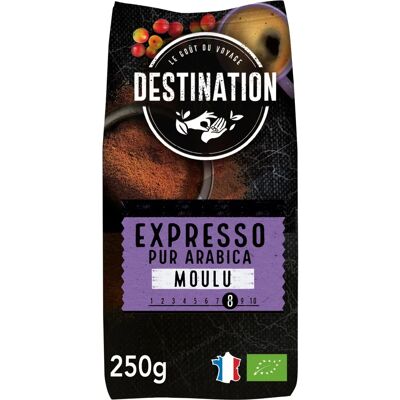 Café molido orgánico Arabica Destination Bio - 250g Café molido orgánico Arabica Destination Bio - 250g