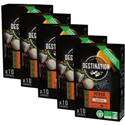 Café Arabica Bio de Destination - 10 cápsulas biodegradables Café Arabica Bio de Destination - 10 cápsulas biodegradables